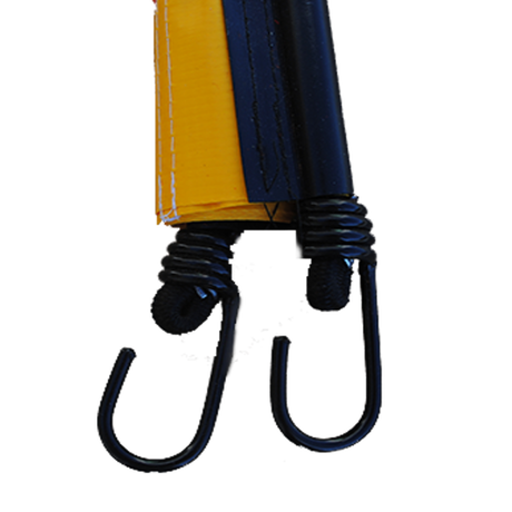 Mesh Ooversize banner bungee close up