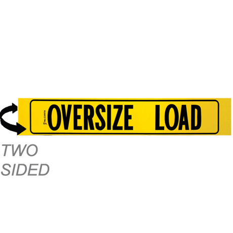 Two-Sided Aluminum Oversize Load Sign with Border