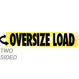 Reflective Two-Sided Aluminum Oversize Load Sign 12X72