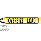 Reflective Two-Sided Aluminum Oversize Load Sign with Border
