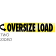 Reflective Two-Sided Aluminum Oversize Load Sign 12X60