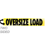 Reflective Two-Sided Aluminum Oversize Load Sign 12X60