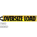 Two-Sided Hinged Aluminum Oversize Load Sign 12X72