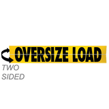 Two-Sided Hinged Aluminum Oversize Load Sign 12X60