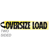 Reflective Two-Sided Hinged Aluminum Oversize Load Sign 12X72