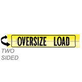 Reflective Hinged Two-Sided Aluminum Oversize Load Sign with Border
