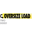 Reflective Two-Sided Hinged Aluminum Oversize Load Sign 12X60