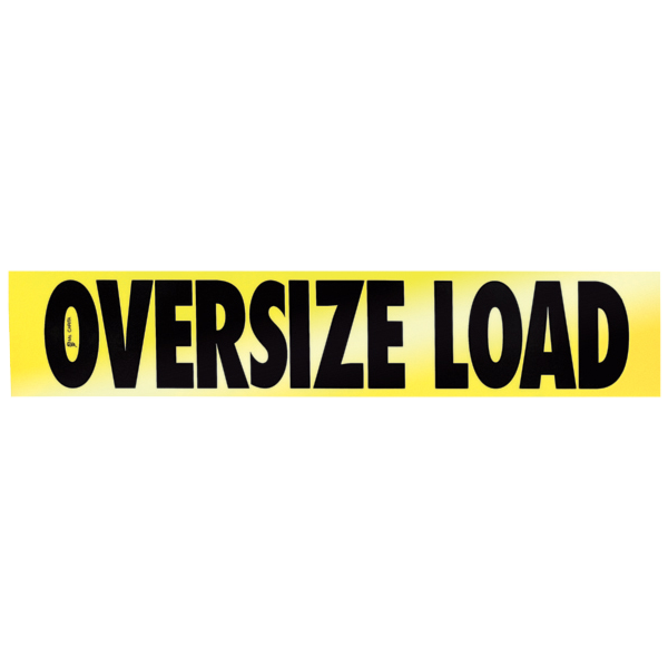 12X60 Reflective Aluminum Oversize Load Sign