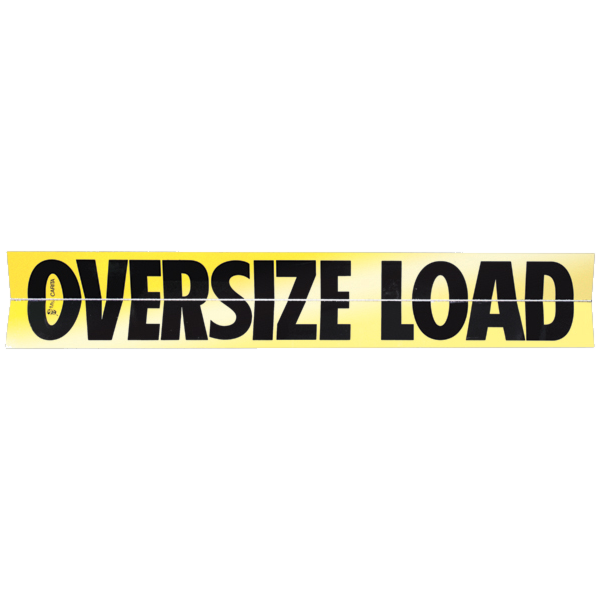 Reflective 12 X 72 Hinged Aluminum Oversize Load Sign