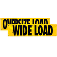 Vinyl Two Sided Oversize Load/Wide Load Banner with Grommets 12 Inch x 72 Inch, perfect for clear visibility on the road.