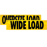 Vinyl Two Sided Oversize Load/Wide Load Banner with Grommets 12 Inch x 72 Inch, perfect for clear visibility on the road.