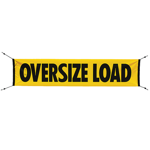 Vinyl Oversize Load Banner with Bungee