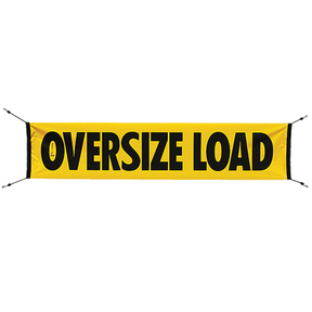 Vinyl Oversize Load Banner with Bungee