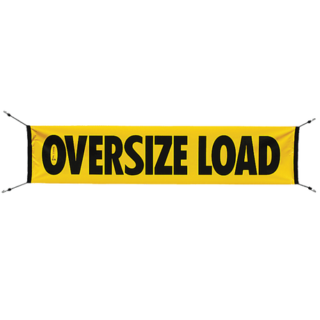 Vinyl Oversize Load Banner with Bungee
