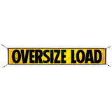 Yellow and BLack Mesh Oversize Load Banner