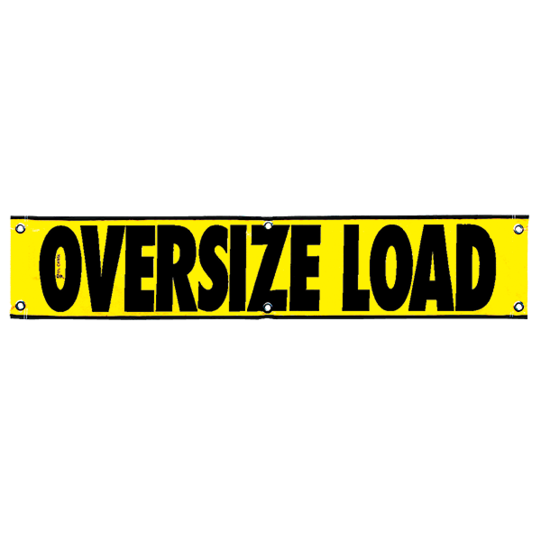 Reflective Vinyl Oversize Load with Grommets