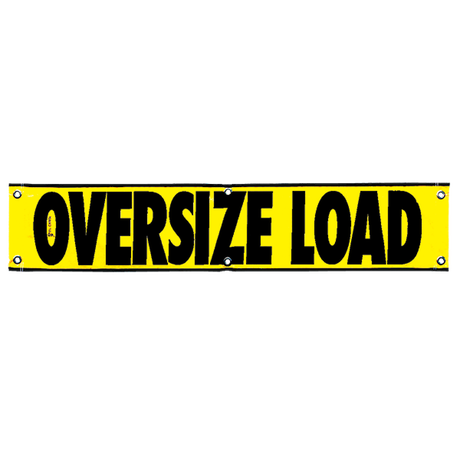 Reflective Vinyl Oversize Load with Grommets