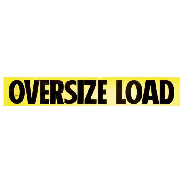 Reflective Wood Oversize Load Sign 12X72