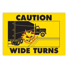 caution -wide-turn-decal