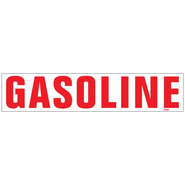 Gasoline Vinyl Decals Available in Two Size Options – EZ Truck Store
