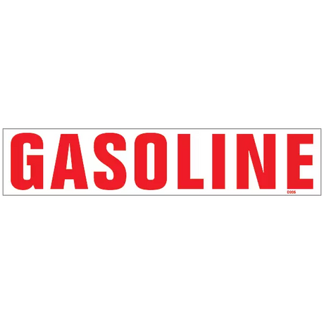 gasoline vinyl decal sticker D206