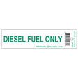 diesel fuel only decal vinyl sticker
