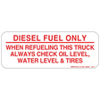 diesel fuel only decal vinyl sticker
