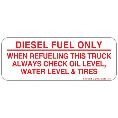 diesel fuel only decal vinyl sticker