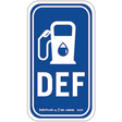 DEF with Gas Pump decal vinyl sticker