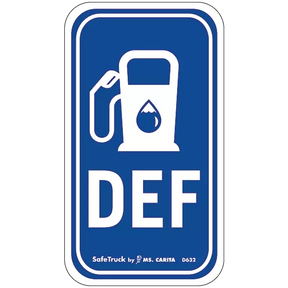 DEF with Gas Pump decal vinyl sticker
