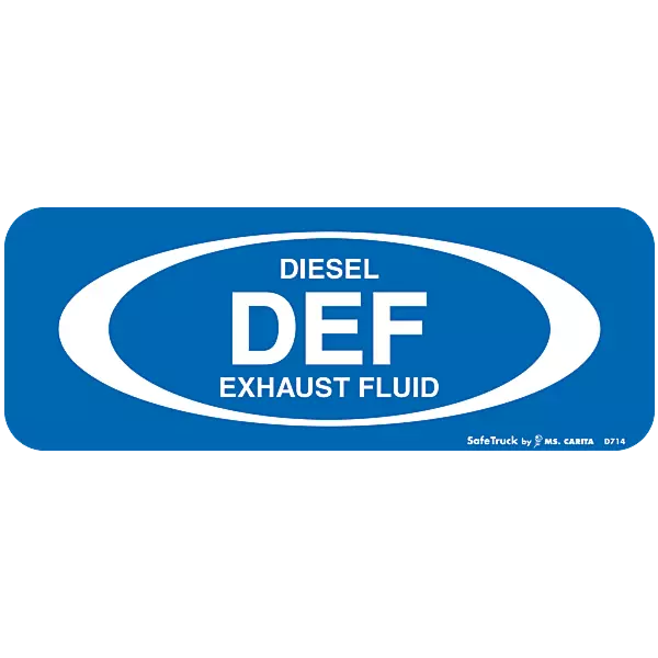DEF Diesel Exhaust Fluid Decal 6