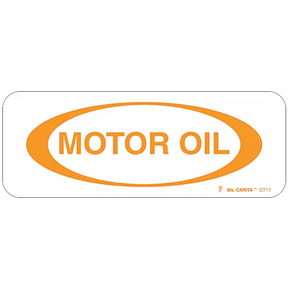 motor oil vinyl decal sticker