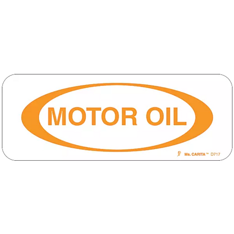 motor oil vinyl decal sticker