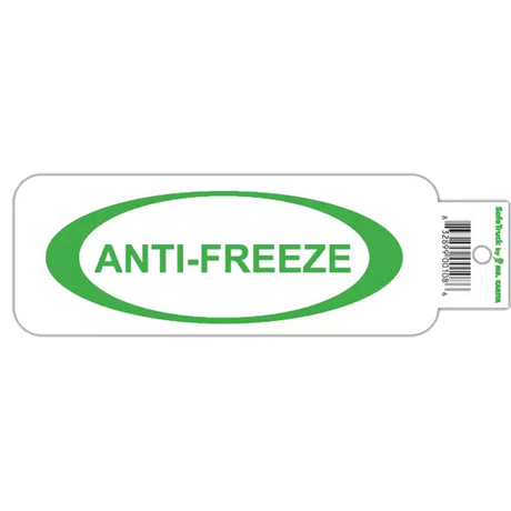 anti-freeze tank can decal vinyl sticker