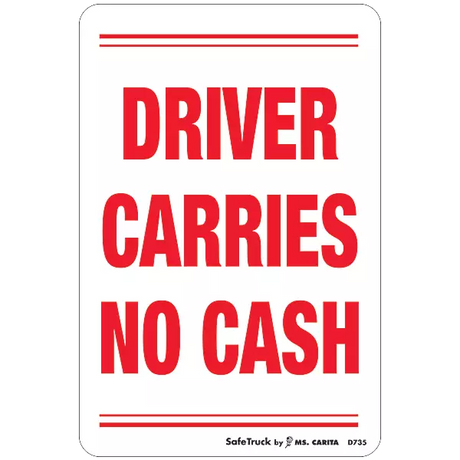 driver-carries-no-cash-decal