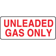 unleaded gas only vinyl decal sticker