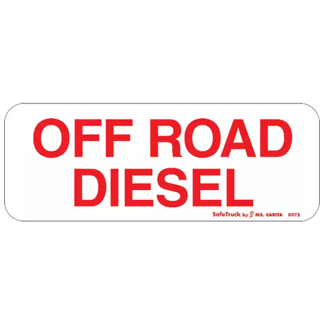 off road diesel vinyl decal sticker