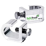Durable Flag Bracket Clamp - Pair from SafeTruck for secure, removable flag mounts, featuring stainless steel bolts.