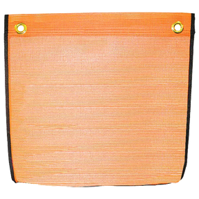 Mesh Orange flag with edge binding