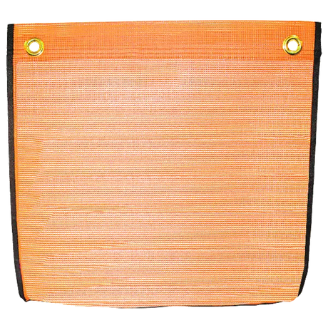 Mesh Orange flag with edge binding