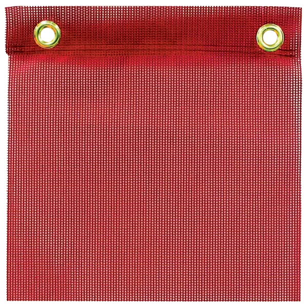  Red Mesh Flag with Grommets