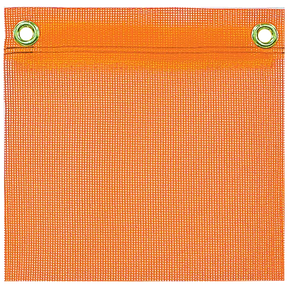 Orange Mesh flag with grommets