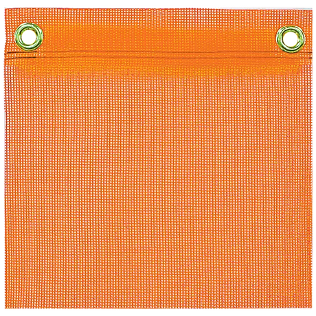 Orange Mesh flag with grommets
