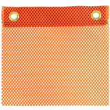 Jersey Flo-Orange Grommet Flag features durable, fray-resistant knit polyester with double stitching for strength.
