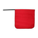 Red Cotton Staff Safety Flag Plastic