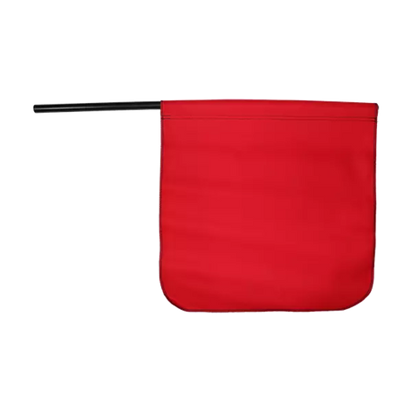 Red Cotton Staff Safety Flag Plastic