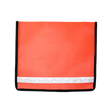 Flo Orange mesh flag with edge binding and reflective band