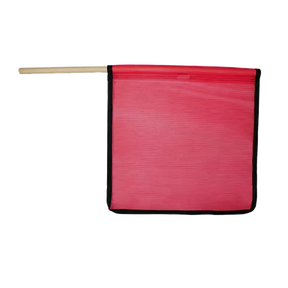 Red Mesh flag with Edge Binding