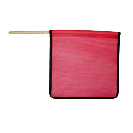 Red Mesh flag with Edge Binding