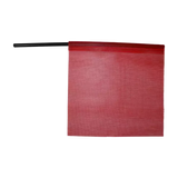 Red Mesh flag with Plastic Staff